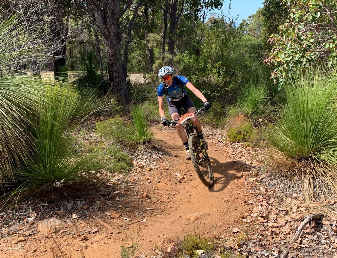 Jess on the trails in Dunsborough