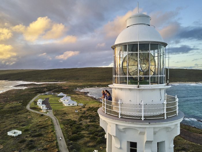 Way up high - Cape Leeuwin Lighthouse near Augusta. Image courtesy of Tim Campbell
